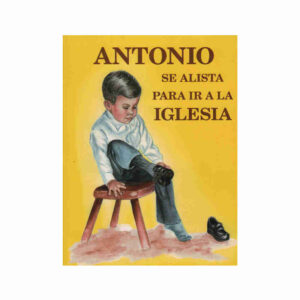 Antonio se alista para ir a la iglesia